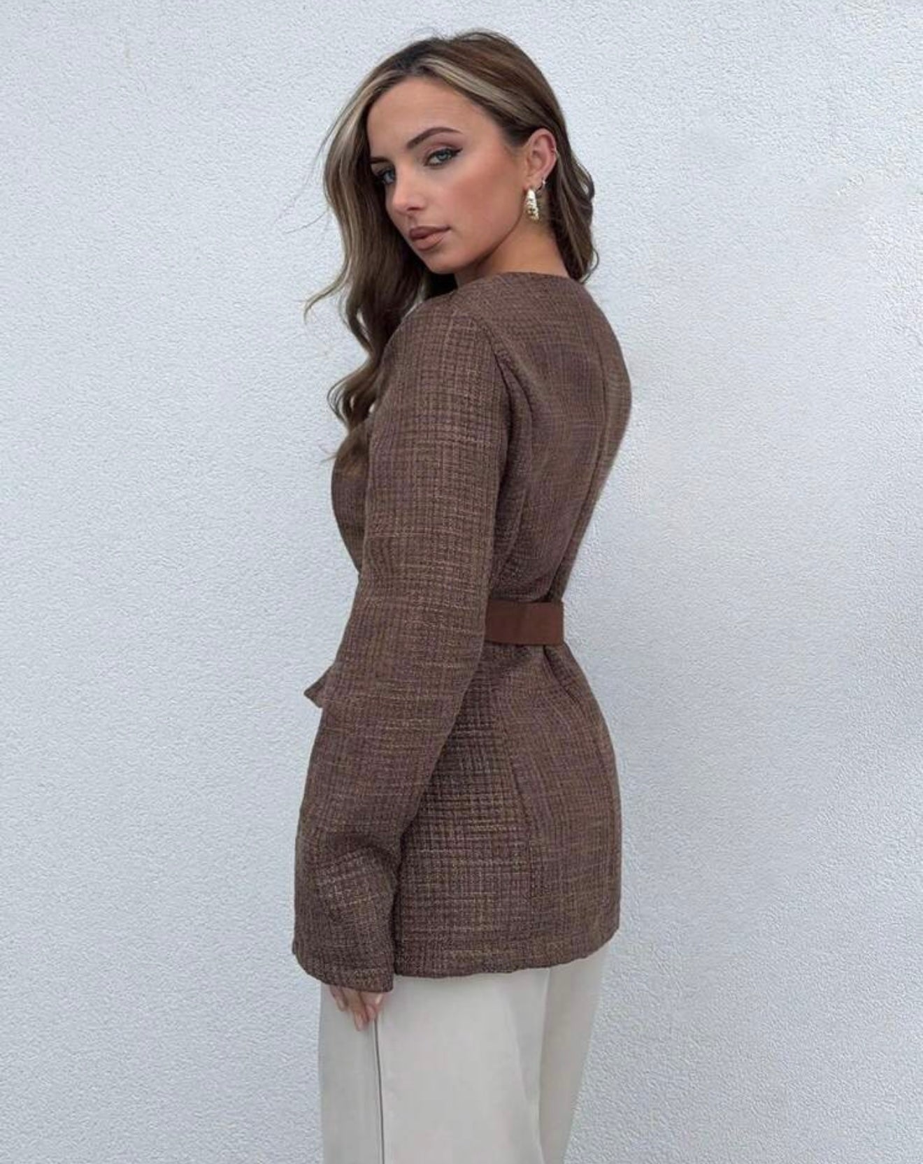 Winter elegant round neck